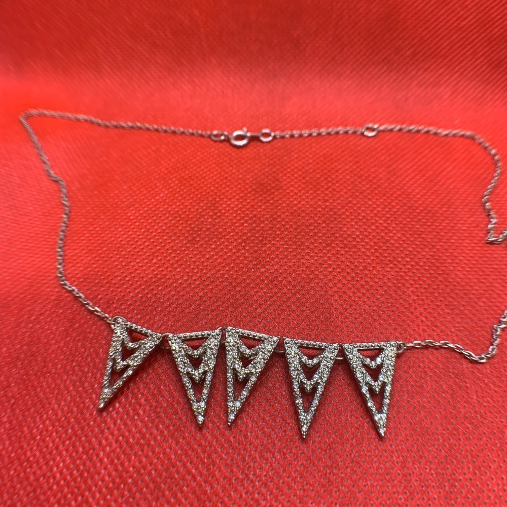 MULTI TRIANGLE DROP NECKLACE